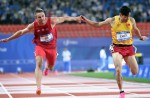 天公作美，雨過天晴，大運(yùn)會田徑第二日，陳冠鋒男子百米摘銅